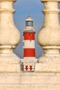 Eddystone lighthouse on Plymouth Hoe, Plymouth, Devon, England, UK Royalty Free Stock Photo