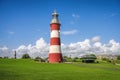 Eddystone lighthouse on Plymouth Hoe, Plymouth, Devon, England, UK Royalty Free Stock Photo