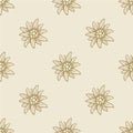 Edelweiss flower seamless pattern background texture