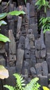 Eden Project African wood sculptures in St. Austell Cornwall