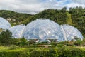 Eden Project, Cornwall, England: visitor attraction and educational centre with huge greenhouses Royalty Free Stock Photo