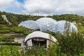 Eden Project, Cornwall, England: visitor attraction and educational centre with huge greenhouses Royalty Free Stock Photo
