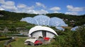 Eden Project rainforest dome in St. Austell Cornwall Royalty Free Stock Photo