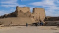 Edfu , Egypt - January 2020: Edfu is the site of the Ptolemaic Temple of Horus and an ancient settlement. Egypt. Edfu also spelt