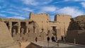 Edfu , Egypt - January 2020: Edfu is the site of the Ptolemaic Temple of Horus and an ancient settlement. Egypt. Edfu also spelt