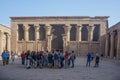 Edfu, Egypt: The temple of Edfu, Dedicated to Horus and Hathor of Dendera Royalty Free Stock Photo