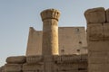 Edfu temple with its hieroglyphics and columns, Egypt. Royalty Free Stock Photo