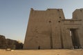 Edfu temple with its hieroglyphics and columns, Egypt. Royalty Free Stock Photo