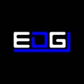 EDG letter logo creative design with vector graphic, EDG Royalty Free Stock Photo