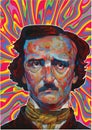 Edgar Allan Poe, Great dark gothic romantic horror american writer with a raven