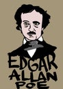 Edgar Allan Poe Royalty Free Stock Photo