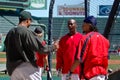 Edgar Renteria and Manny Ramirez Royalty Free Stock Photo