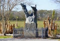 Edgard, Louisiana, U.S.A - February 2, 2020 - A Monument near Whitney Plantation