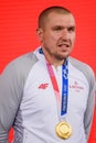 Edgars Krumins. Latvian 3x3 basketball team, Tokyo Olympics gold medalist Royalty Free Stock Photo