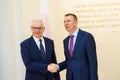 Edgars Rinkevics, Minister of Foreign Affairs of Latvia Meeting with Jacek Czaputowicz, the Foreign Minister of Poland