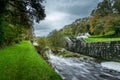 At the edge of the canal from Nantes to Brest. T Royalty Free Stock Photo