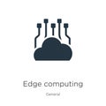 Edge computing icon vector. Trendy flat edge computing icon from general collection isolated on white background. Vector Royalty Free Stock Photo