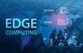 Edge Computing Internet Cloud Technology Concept Background