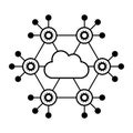 Edge computing and IoT icon