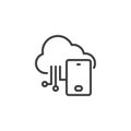 Edge Computing line icon