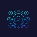 Edge Computing vector linear icon