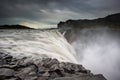 Edge of Dettifoss waterfall