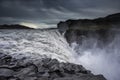 Edge of Dettifoss waterfall