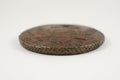Edge of an old Russian copper coin of the 18th century Royalty Free Stock Photo