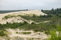 The edge of the Oregon sand dune Royalty Free Stock Photo