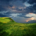 Edge of plateau and majestic clouds