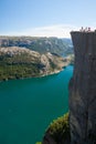 Edge of Pulpit Rock in Norway