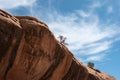 Edge of Sandstone Overhang with Copyspace on the Right