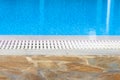 Edge of the swimming pool overflow Royalty Free Stock Photo