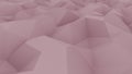 Edge and vertex pink polygonal background for reports and presentations. 3D rendering