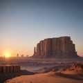 The edge of the world can be seen outside of Riyadh. Royalty Free Stock Photo