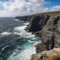 The Edge of the World Coastal Landscape with Cliffs and Coves that Lead to Infinity