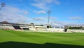 Pan of an empty stadium