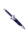 Dagger in scabbard isolated over a white background Royalty Free Stock Photo