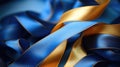 edges blue award ribbon