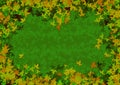Edges leaf pattern background wallpaper for design layout Royalty Free Stock Photo