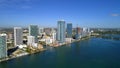 Edgewater Miami aerial image Royalty Free Stock Photo