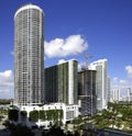 Edgewater Miami aerial photo of buildings Royalty Free Stock Photo
