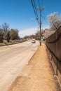 Edgewood, Pennsylvania, USA April 15, 2022 The sidewalk on a bridge on Swissvale Avenue