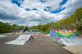 The Edgewood Skate Park, in New Haven, Connecticut Royalty Free Stock Photo