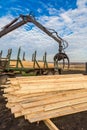 Edging board in stacks Royalty Free Stock Photo