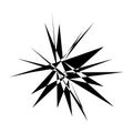 Edgy, geometric random amorph, amorphous shape, element vector Royalty Free Stock Photo