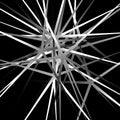 Edgy, pointed random overlapping shapes. Abstract art.
