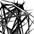 Edgy, pointed random overlapping shapes. Abstract art.