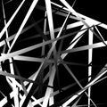Edgy, pointed random overlapping shapes. Abstract art.