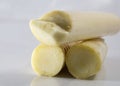 Edible Banana stem pile in studio Royalty Free Stock Photo